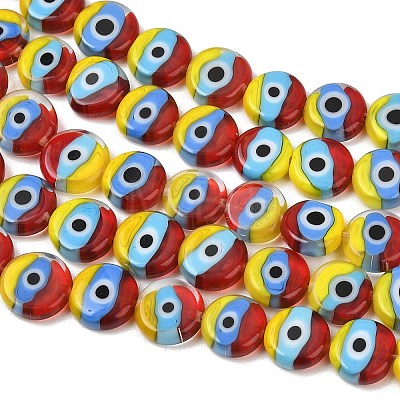 Handmade Evil Eye Lampwork Beads LAMP-C028-01A-01-1
