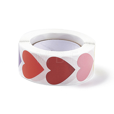 8 Colors Paper Heart Sticker Rolls X1-STIC-E001-06-1