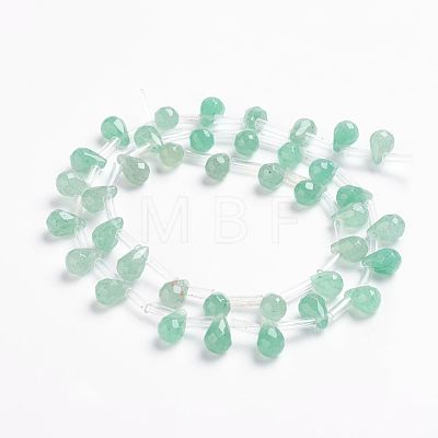 Natural Green Aventurine Beads Strands G-J360-09-1