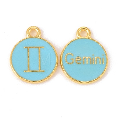 Alloy Enamel Pendants ENAM-S124-01B-16I-1