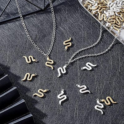 SUPERFINDINGS 80Pcs 2 Colors Tibetan Style Alloy Pendants FIND-FH0003-85-1