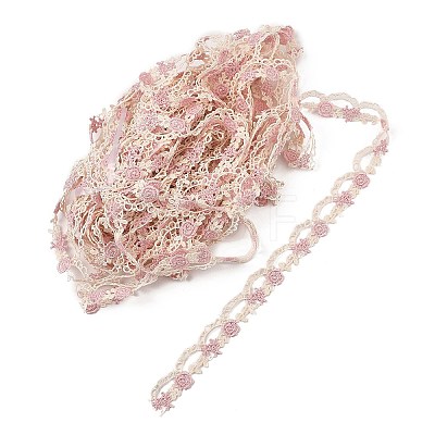 15 Yards Flower Polyester Lace Ribbon OCOR-A006-05-1