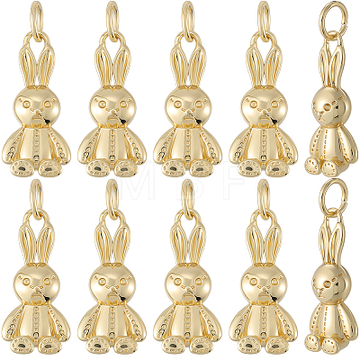 12Pcs Brass Pendants KK-BBC0019-16-1