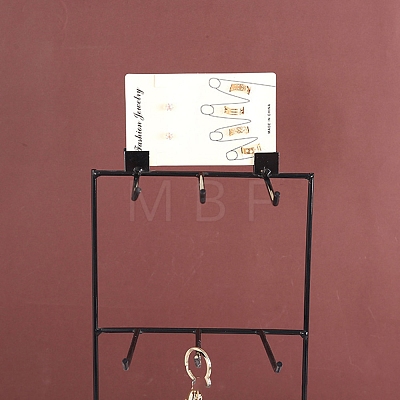 Two Layers Iron Earrings Storage Rack PW-WG3BB1E-01-1