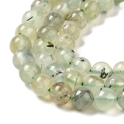 Natural Prehnite Beads Strands LS-G-S333-6mm-032-1