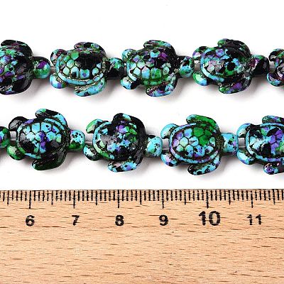 Synthetic Turquoise Dyed Beads Strands G-P507-05A-2-1