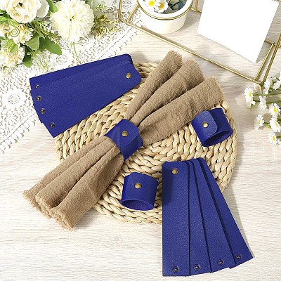 12Pcs PU Leather Napkin Rings AJEW-CL0005-81A-1