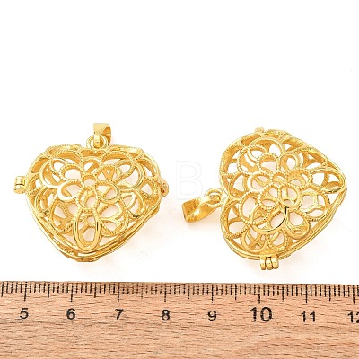 Brass Cage Pendants KK-CBA8ACD-02G-E-1