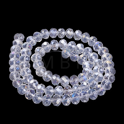 Electroplate Glass Beads Strands GR12MMY-01AB-1