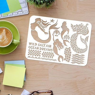 Large Plastic Reusable Drawing Painting Stencils Templates DIY-WH0202-210-1