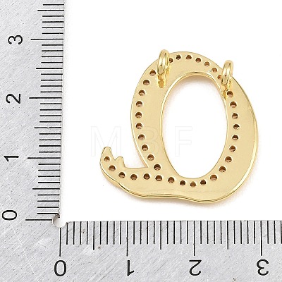Brass Micro Pave Clear Cubic Zirconia Pendants CU-CBA8481-01G-Q-1