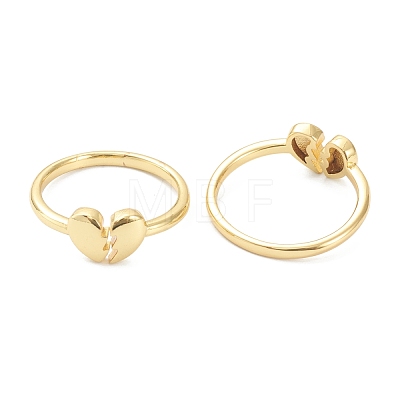Brass Cuff Rings RJEW-A001-05G-1