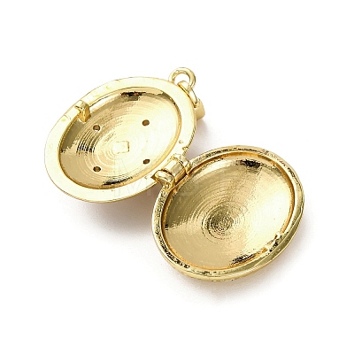Brass Enamel Locket Pendants LS-KK-F912-05B-G-1