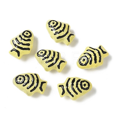 Baking Paint Glass Enamel Beads BLOW-D300-04F-1
