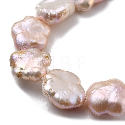 Natural Baroque Keshi Pearl Beads Strands PEAR-P064-07B-02B-1