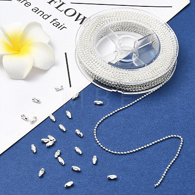 1 Roll Iron Ball Bead Chains CH-YW0002-04S-1