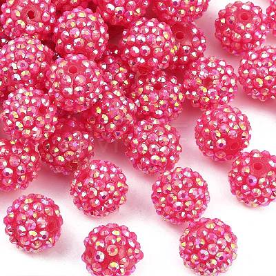 AB-Color Resin Rhinestone Beads RESI-S315-14x16-09-1