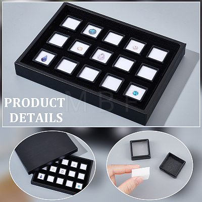 Rectangle Paper Loose Diamond Organizer Trays CON-WH0095-74-1