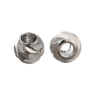 Brass Beads KK-B147-02C-P-1