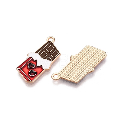 Valentine's Day Theme Alloy Enamel Pendants X-ENAM-T020-50B-01-1