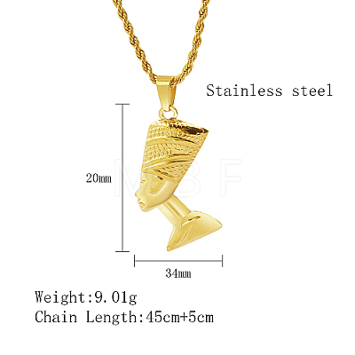 Stainless Steel Pendant Necklaces TD1825-1-1