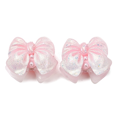 Luminous Opaque Resin & Rhinestone & Polymer Clay Beads RE-CBA1913-02H-1