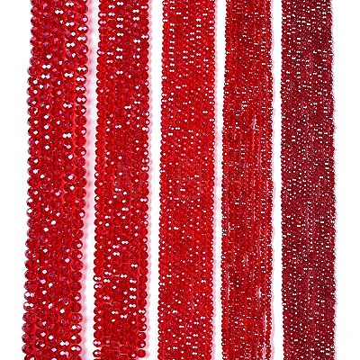 Electroplate Glass Beads Strands EGLA-A044-T3mm-A01-1