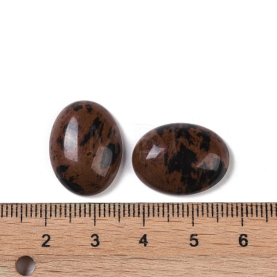 Natural Mahogany Obsidian Cabochons G-B080-01A-17-1