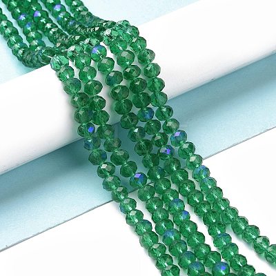 Electroplate Glass Beads Strands EGLA-A034-T6mm-L12-1