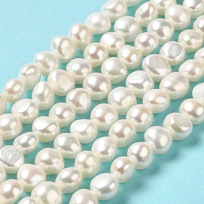 Natural Cultured Freshwater Pearl Beads Strands PEAR-E017-06-1
