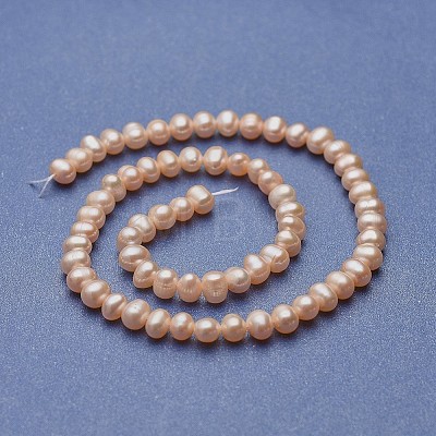 Natural Cultured Freshwater Pearl Beads Strands PEAR-P060-07-01-1