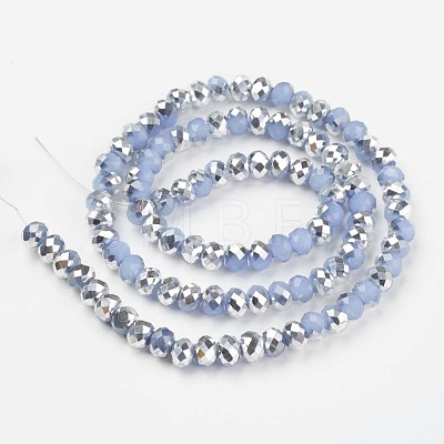 Electroplate Glass Beads Strands EGLA-A034-J6mm-M07-1