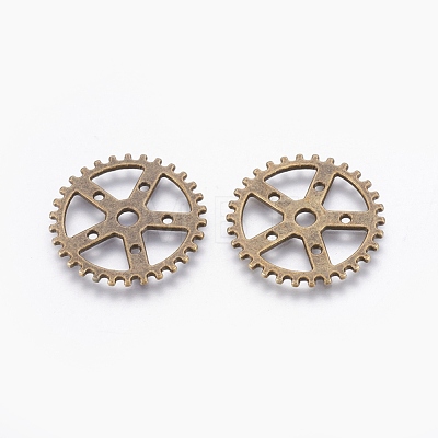 Tibetan Style Alloy Gear Chandelier Components TIBE-S249-AB-FF-1