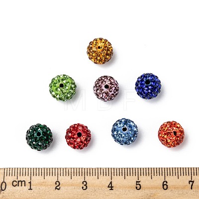 Pave Disco Ball Beads X-RB-A130-10mm-M-1