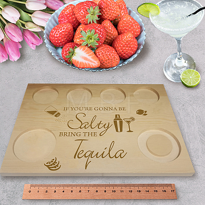 Wooden Wine Serving Tray AJEW-WH0269-016-1