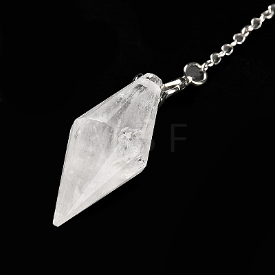 Natural Quartz Crystal Pointed Dowsing Pendulums G-F763-05P-09-1