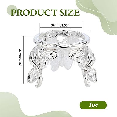Zinc Alloy Crystal Sphere Stand ODIS-WH0816-004P-1