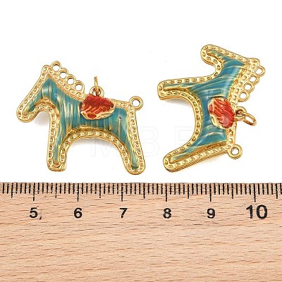 304 Stainless Steel Enamel Pendants SA-CBAF5D5-03G-1