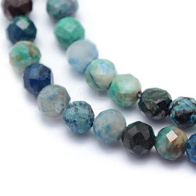 Natural Chrysocolla Beads Strands G-E411-24-4mm-1