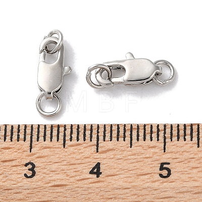 Rack Plating Brass Lobster Claw Clasps KK-F090-24P-01-1