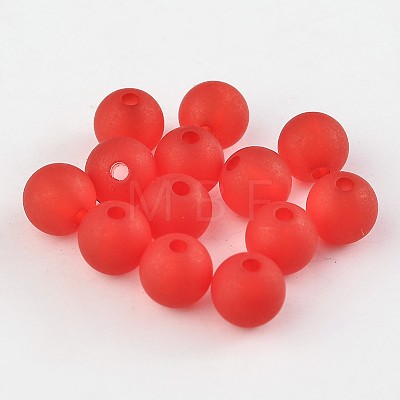 Transparent Acrylic Ball Beads FACR-R021-8mm-04-1