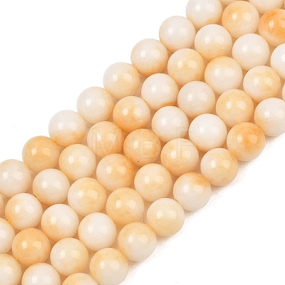 Dyed Natural White Jade Beads Strands GG-CBAD029-A01-8mm-1