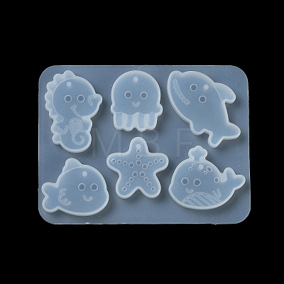 Starfish/Whale/Octopus Pendant DIY Silhouette Silicone Mold LS-DIY-K073-09A-1