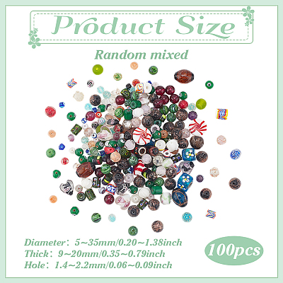 1Set Glass Beads GLAA-PH0003-62B-1