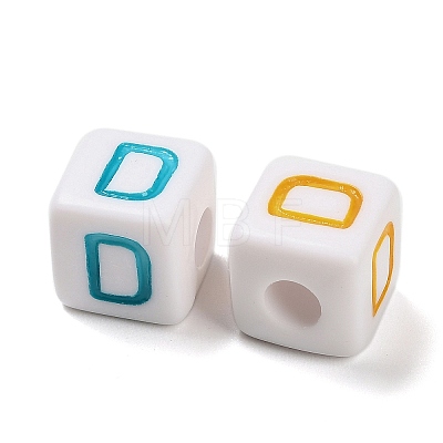 Opaque Acrylic Beads OACR-I022-01D-1