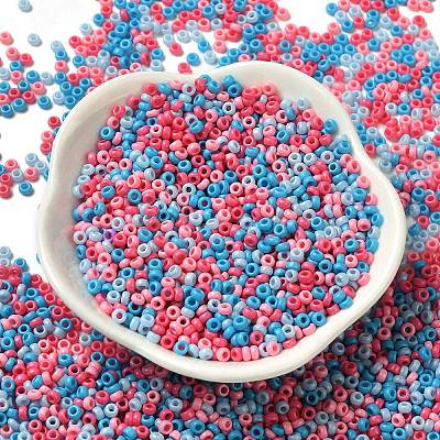 Baking Paint Glass Seed Beads SEED-P006-03A-12-1