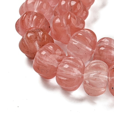 Cherry Quartz Glass Beads Strands G-G142-A04-01-1