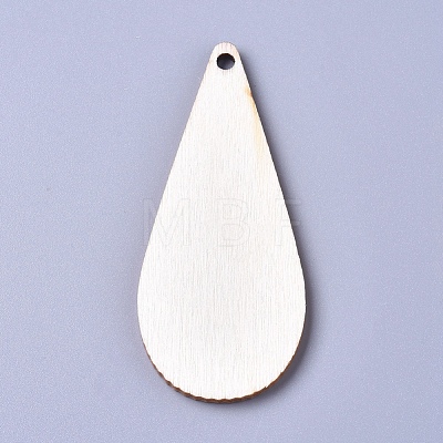 Unfinished Blank Poplar Wood Big Pendants WOOD-D021-13-1