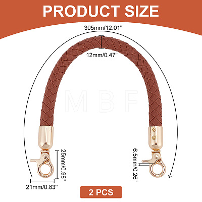   PU Leather Braided Bag Straps FIND-PH0009-40A-1