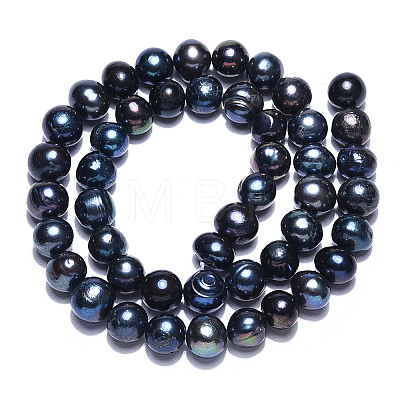 Natural Cultured Freshwater Pearl Beads Strands PEAR-N013-07G-1